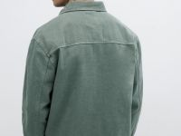 Рубашка из хлопкового твила, Зеленый