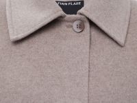 Однобортное пальто из шерсти и шелка