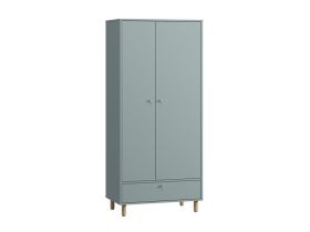 Распашной шкаф Дикинс 2-85x190 Серо-зеленый