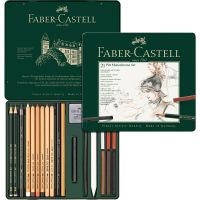 Набор для рисования Faber-castell "PITT MONOCHROME" 21 предмет, в металле