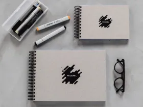 Скетчбук для маркеров FALAFEL BOOKS А5 S5 Grey Marker paper
