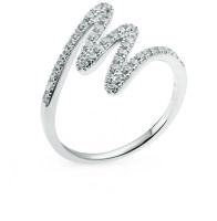 Серебряное кольцо с фианитами