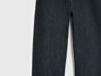 Прямые утеплённые джинсы, Серый