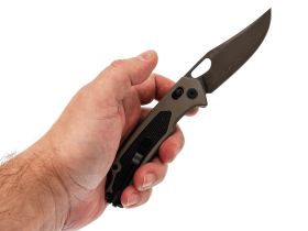 Складной нож SRM 9203-AK2, сталь 140Cr, рукоять алюминий/G10