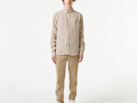 Мужская льняная рубашка Lacoste