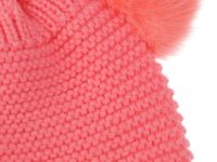 Шапка на завязках вязанная для девочки