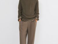 Джемпер из хлопка, Коричневый