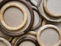 Рамка круглая KK/home, ручная работа, d17, розовая акация