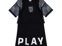 Комплект трикотажный для девочек: сарафан, фуфайка (футболка)