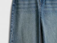 Широкие джинсы для девочек, Синий