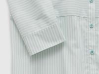 Рубашка из хлопка с отложным воротником