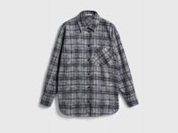 Фланелевая рубашка в клетку, Бежевый