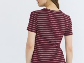 Футболка в рубчик, Фиолетовый