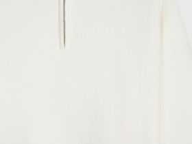 Джемпер с воротником поло на молнии, Бежевый