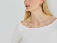 Лонгслив из вискозы, Белый