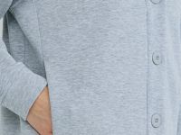 Кардиган с вышивкой, Серый