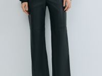 Брюки из искусственной кожи, Черный