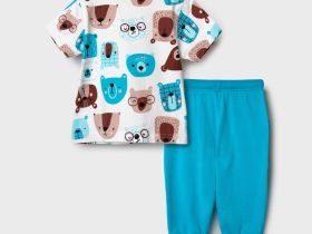 Комплект детский трикотажный для мальчиков: джемпер (футболка), брюки