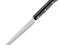 Кухонный нож универсальный Tojiro Western Knife F-318, сталь VG-10, рукоять стабилизированная древесина, черный