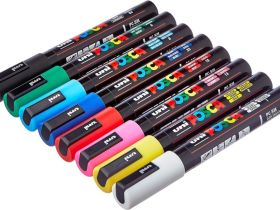 Набор маркеров POSCA PC-5M Стандартные цвета, 8 шт