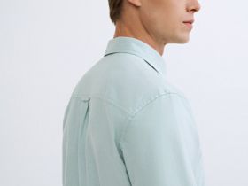 Рубашка из ткани оксфорд, Зеленый