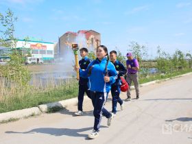 В Доме Арчы зажгли огонь Спартакиады учащихся Якутии