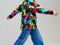 Куртка текстильная с полиуретановым покрытием для девочек (ветровка)