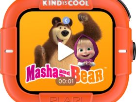 Умные часы Elari KidPhone «Маша и Медведь» Оранжевые