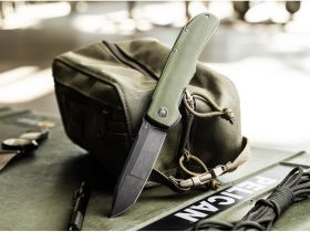 Складной нож Boker Tac-Master, сталь Nitro-V, рукоять микарта, зеленый