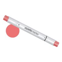 Маркер двухсторонний на спиртовой основе Stylefile Brush №352 алый