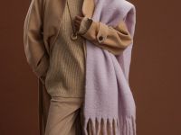 Шарф с добавлением шерсти
