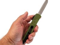 Фронтальный нож Viking Nordway Аспид, сталь 420, рукоять металл зеленый