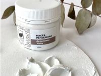 Паста акриловая рельефная, 100 мл, белая