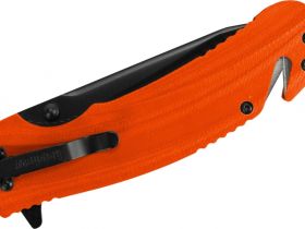 Складной нож Barricade KERSHAW 8650, сталь 8Cr13MoV, рукоять GFN термопластик, оранжевый