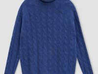 Свитер с косами с добавлением шерсти