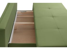 Диван прямой Линс Велюр Оливковый