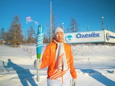 Эстафета огня игр «Дети Азии» достигла Оленекского района