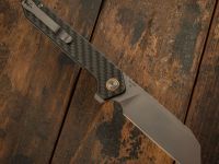 Складной нож CJRB Rampart, сталь D2, Carbon Fiber