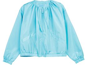 Куртка текстильная с полиуретановым покрытием для девочек (ветровка)