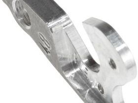 Держатель заднего переключателя "петух" Meta №48 фрезерованный (серебристый)