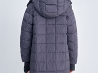 Пуховое пальто с капюшоном