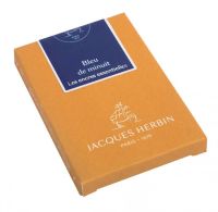 Картриджи для перьевой ручки Herbin Prestige, 7 шт, Bleu de minuit Темно-синий
