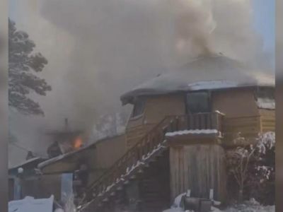 В этнокомплексе «Усадьба Атласовых» Якутска вспыхнул пожар