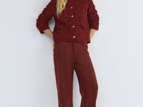 Кардиган кроше, Оранжевый