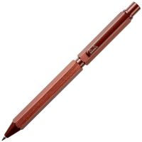 Ручка мультисистемная Rhodia, 3в1 (черный+красный+кар 0,5), корпус Коричневый