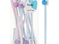 Ручка шариковая MESHU "Cute Cats. Кот с клубком" 0,7 мм, синяя, корпус ассорти