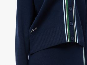 Женский вязаный кардиган Lacoste классического кроя