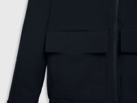 Утеплённая парка с накладными карманами, Черный