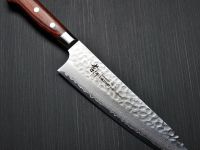 Нож кухонный поварской 210 мм, Sakai Takayuki, сталь VG-10 Damascus, рукоять дерево пакка