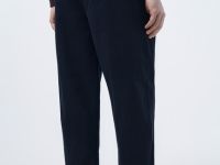 Брюки-чиносы со складками, Синий